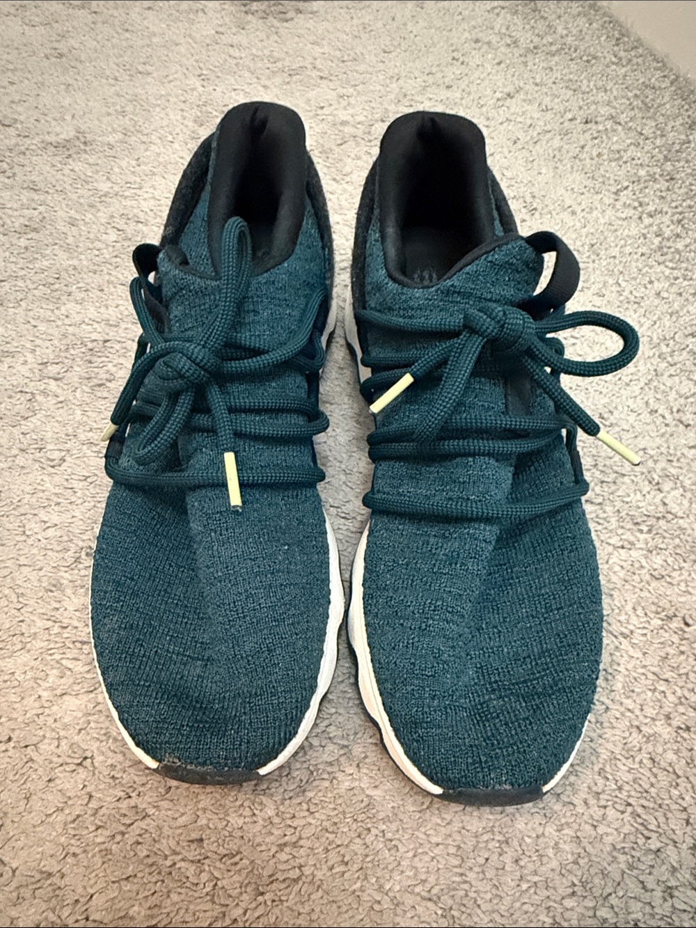Women’s Sorel Teal Knit Lace-Up Sneakers